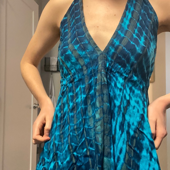 Beachy Boho Blue Tie-Dye Dress | Size S - Picture 2 of 4